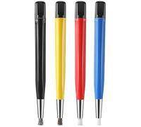 BABOS 4 pz/set di rimozione della ruggine pennello penna fibra di vetro / acciaio / nylon pennello penna forma orologio parti lucidatura strumento di pulizia, Come mostrato