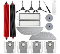 BaBuZom Accessori di Ricambio per Roborock S8 MaxV Ultra Aspirapolvere, 4 Sacchetti per la Polvere, 2 Spazzola Principale, 2 Hepa Filtri, 2 Panno in Microfibra, 3 Spazzole Laterali