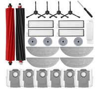 BaBuZom Accessori di Ricambio per Roborock S8 MaxV Ultra Aspirapolvere, 6 Sacchetti per la Polvere, 2 Spazzola Principale, 4 Hepa Filtri, 4 Panno in Microfibra, 4 Spazzole Laterali
