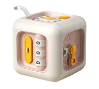 Baby Activity Cube - Sensory Learning Toy | Busy Cube Toys | Board Cube Toy | Hand Eye Coordination Educational Toys for Teaching | Logical Thinking Kindergarten Cube Toy for Toddlerr