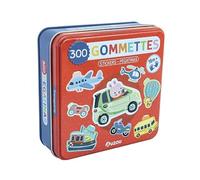 Boîte de gommettes métal : Les transports