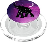 Baby African Elephant Gift Moon Night Stars Elfante PopSockets PopGrip per MagSafe