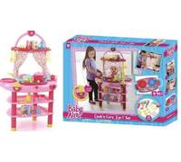 Baby Alive Bambola 3 in 1 Cook N Care Play Set CON BAMBOLA Magico Gelato