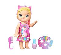 Baby Alive Bambola Bambino Bellezza 32,5 cm Da Bagno Tema Unicorno, Trucco e Unghie Magiche, Capelli Biondi, Bambini F3564 Multicolore