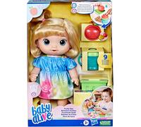 Hasbro Bambola Baby Alive Bevande Fruttate – interattiva, beve e bagna il pannolino, bionda