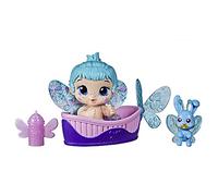 Baby Alive Glo Pixies Mini Bambola, Aqua Flutter, Bambola Glow-in-The-Dark per bambini dai 3 anni in su, giocattolo Pixie da 9,5 cm con amico a sorpresa