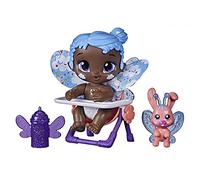 Baby Alive Glo Pixies Minis Doll, Sky Breeze, Glow-in-The-Dark Doll for Kids Ages 3 and Up, 3.75-Inch Pixie Toy with Surprise Friend