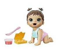 Baby Alive Lil Snacks Bambola, Mangia e Cacca, Bambola a tema Snack 20,3 cm, stampo per snack box, giocattolo per bambini dai 3 anni in su, capelli castani