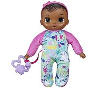 Baby Alive Soft ‘n Cute Doll, Brown Hair, 11-Inch First Baby Dolls, Washable Sof