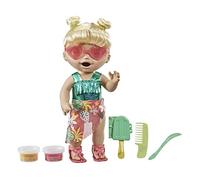 Baby Alive Sunshine Snacks Doll, Eats and Poops, Summer-Themed Waterplay Baby Doll, Ice Pop Mold, Toy for Kids Ages 3 and Up, Blonde Hair