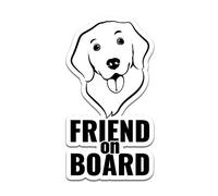 Baby and Friends on Board Sticker Baby Dog Cat o Principessa Sticker per veicoli auto, autobus, roulotte, accessori auto R118 (cane)