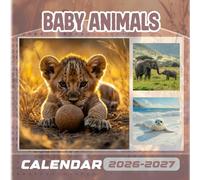 Baby Animals Calendar 2026-2027: 18 Month Planner To Keep You On Track from Sep 2026 to Dec 2027,Square 8.5 x 8.5 Inches Gift For Organizing & Planning