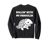 Baby Animals Pangolins Cute Quote Rollin with My Pangolin Felpa