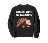 Baby Animals Pangolins Cute Quote Rollin with My Pangolin Felpa