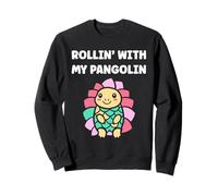 Baby Animals Pangolins Cute Quote Rollin with My Pangolin Felpa