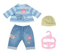 Baby Annabell Maglietta e Pantaloni, Vestiti per Bambole in Blu, con gruccia, per 36 Bambole (34-38 cm), 706558 Zapf Creation