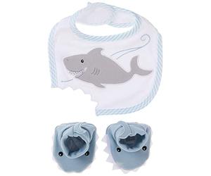 Baby Aspen - Set regalo con bavaglini e stivaletti (Chomp & Stomp)