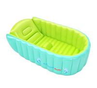 Baby Bath Bagnetto Neonato Gonfiabile,Anti-Slippery Pieghevole Bath Travel Bathing,Bagno Gonfiabile per Bambini, Summer Soft Bath Vasca da bagno,Kids Air Vasca con cuscino morbido sedile centrale