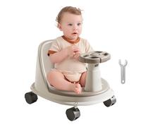 Baby Bath Chair, Easy Rinse Bather with Wheels, Comfortable Non-Slip Design and Shower Safety Accessory for Girls, Boys, Bathroom, Home, and Assisted Sitting, 14.96x11.81x7.09 inch