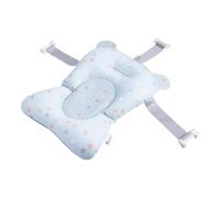 Baby Bath Cushion per vasca | Matro di supporto per cuscino da bagno non slip piegabile | di per bambini con fibbie e 3 cinture di sicurezza, per viaggiare a casa