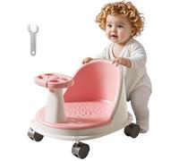 Baby Bath Seat, Ergonomic Baby Baths Support, Non-Slip Design with Wheels and Comfortable Backrest, Ideal for Home Use, Assisted Sitting for Bathroom Safety Accessory, 11.81x7.09in