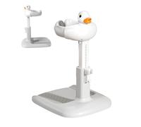 Baby Bath Stand, Baby Shower Standing Support, Hug Tower, 46x40x55-65 cm, cornice regolabile in altezza, compatto e pieghevole, ottimo per ragazzi ragazze doccia