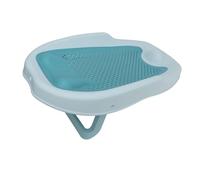 Baby Bath Support per Vasca da Bagno o Lavandino, Lavello a Forma di Cuore Ergonomico Pieghevole, Vasche di Risciacquo a Pattern Cavo Supporto Neonati Rack Rosa Bather da Neonato a Vaschetta da (BLUE)