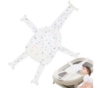 Baby Bathtub Net, Five-Pointed Seat Pad, Soft Anti-Slip Bath Support, Adjustable Mesh Harness, Quick-Dry Cushion, Safe Fit Design, Perfect for, Infant, (White)