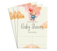 Baby Bear Ballon Unisciti a noi per una festa di baby shower compilare biglietti di invito 30 inviti 5x7
