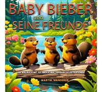 Baby Bieber und seine Freunde: Ein Malbuch mit 101 niedlichen Tier Baby Illustrationen