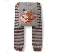 BABY bimbo neonato LEGGINGS pantaloni collant Unisex con animali adorabili DESIGN FOX grande tamburo