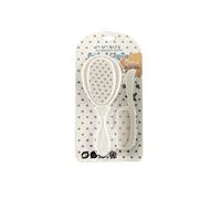 Baby Bites Duffi 0838-01 - Set spazzola + pettine, bianco, unisex