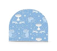 Baby Blue Giocoso Rana Inverno Acrilico girasole portatovaglioli per tavolo, cucina autoportante portatovaglioli per bagno arredamento casa per bagno, ristorante