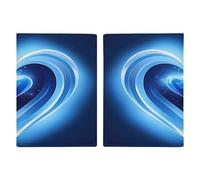 Baby Blue Heart Porta passaporto ultra sottile in pelle PU organizer per documenti da viaggio compatto premium internazionale per passaporto americano copertura per donne uomini