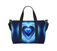Baby Blue Heart Versatile Personal Item Borse da viaggio per le donne - Spaziose borse da viaggio per viaggi, borse da palestra per uomo, nero, Taglia unica