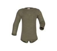 Baby Body a maniche lunghe, lana seta, angelo, oliva, 86-92