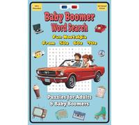 Baby Boomer Word Search: Word Searches with Easy to Read Print about Nostalgia, Memories, Fun, and More | 6x9 inches, 110 pages | 50+ Puzzles … Gift for Vacations, Holidays, and Free Times