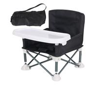 BABY Booster Seat - Sedia Da Alimentazione Pieghevole | High Sedia Da Viaggio Portatile | Sede Del Vassoio Rimovibile Per Tavolo Da Pranzo, Campeggio E Spiaggia | Setup Sicuro Con Comodi Posti