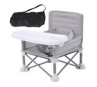 BABY Booster Seat - Sedia Da Alimentazione Pieghevole | High Sedia Da Viaggio Portatile | Sede Del Vassoio Rimovibile Per Tavolo Da Pranzo, Campeggio E Spiaggia | Setup Sicuro Con Comodi Posti