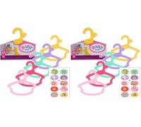 BABY born 5 appendiabiti per bambole - Materiale riciclato - Accessori per bambole di alta qualità - Accessori adatti a bambole di 43 cm (Confezione da 2)