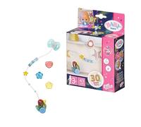 BABY Born 830017 BABY Birthday Interactive Magic Dummy 43 cm-For Toddlers 3 Years and Up-Opens and Closes Doll's Eyes Includes Dummy and Colourful Chain