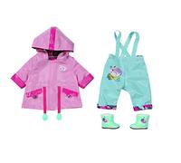 BABY born 832578 Deluxe Rain Set-Fits Dolls up to 43cm Includes Raincoat, Trouses And Wellington Boots-Suitable for Children Aged 3+ years-832578