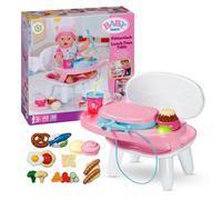 BABY born 840634 Zapf Creation - Tavolino da cucina con oltre 10 diversi piatti e bevande per bambole da 43 cm