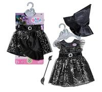 BABY born Abito da strega con scopa e cappello da strega, abito per bambole da 43 cm, 836026 Zapf Creation