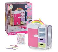 BABY born Armadio arcobaleno con luci e suoni | Luci e suoni, ripiani per scarpe, grucce e adesivi