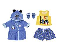 Baby Born Bath Deluxe Outfit Bimbo 43 cm - per Bambini Dai 3 Anni in Su - Facile da Usare per Mani Piccole - Include Accappatoio, Pigiama 2 Pezzi e Tanto Altro,