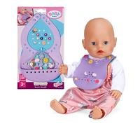 BABY born Bavaglino Pin-Play - Abbigliamento con pin decorativi - Per bambole 43 cm - Accessori di alta qualità in plastica