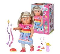 Baby Born Big Sister Bambola 43 Cm - 6 Funzioni - Capelli Biondi - per Mani Piccole - Promuove L'Empatia e Le Abilità Sociali - Età: Dai 4 Anni in Su - Include Vestito e 10 Accessori