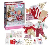 BABY born Calendario dell'Avvento con 24 sorprese, vestiti e accessori per bambole da 43 cm, 836101 Zapf Creation