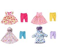BABY born Completino 4 Stagioni per Bambole da 43 cm, per Mani Piccole, Il Gioco Creativo Promuove L'Empatia e Le Abilità Sociali, per Bambini Dai 3 Anni in Su, Include Vestiti, Leggings e Giacche